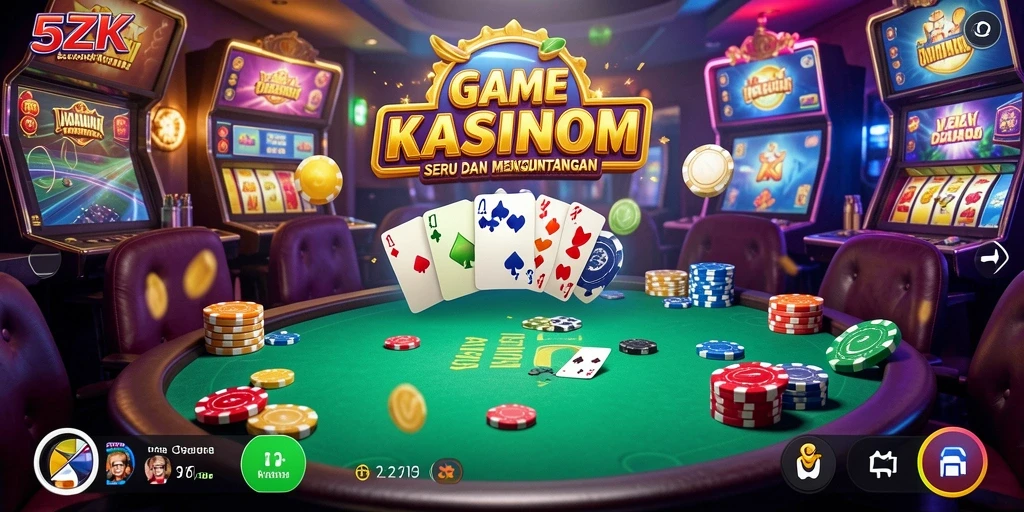 Tampilan menarik dari permainan Kasino yang menantang.