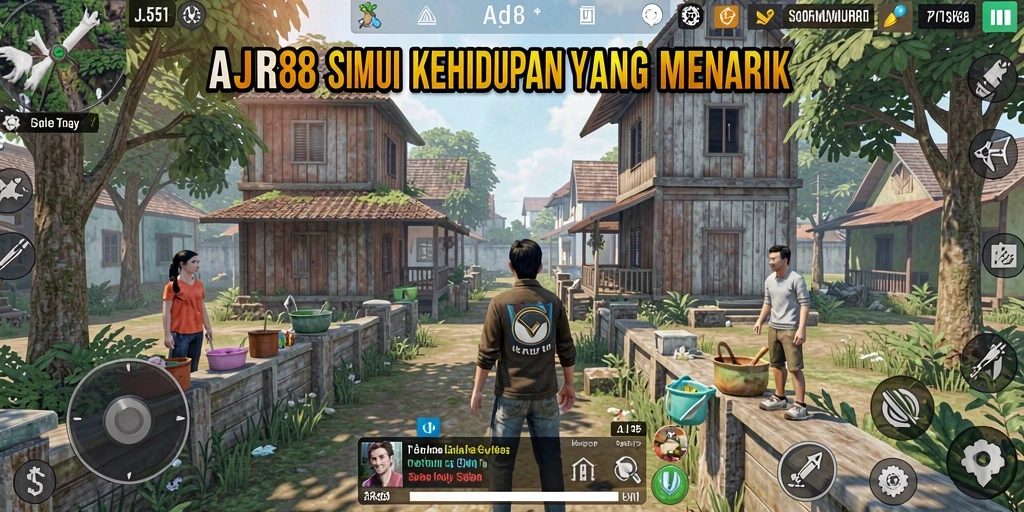 Gameplay AJR88 menampilkan karakter yang berinteraksi dalam berbagai situasi menarik.