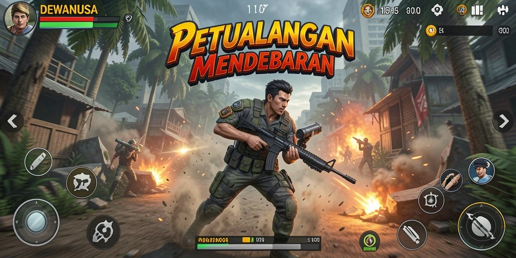 Tangkapan layar menampilkan aksi mendebarkan dalam DEWANUSA.