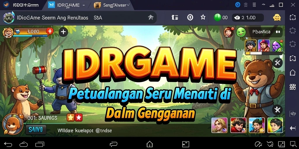 Tampilan gameplay seru dalam petualangan mendebarkan di IDRGAME.