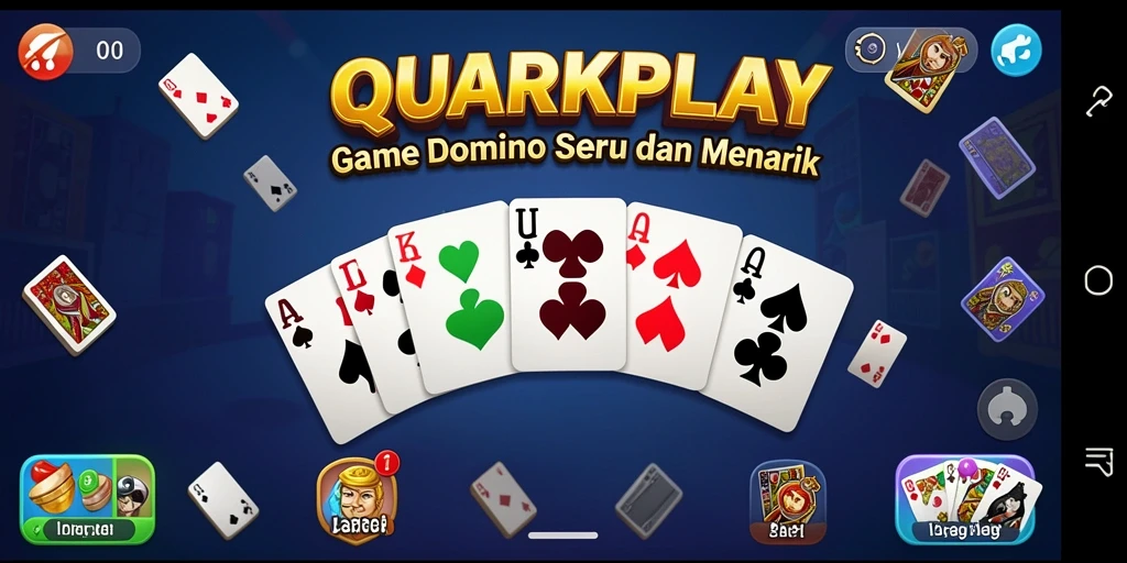 Tampilan gameplay Domino yang menarik dan interaktif di QUARKPLAY.
