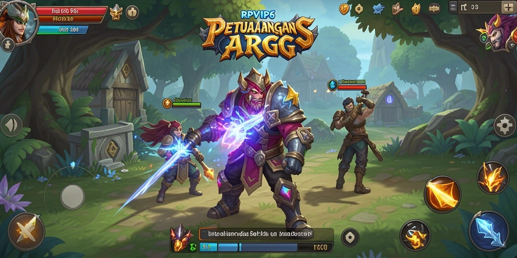 Screenshot gameplay <strong>RPVIP6</strong> yang menarik dalam pertarungan mendebarkan.